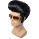 thumbnail image 3 of Peluca para hombre de los años 60, disfraz de rock de los años 50, peluca Punk Hallowen con gafas, 3 of 5