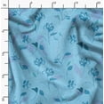 thumbnail image 4 of Soimoi Poly Taffeta Blue Fabric By the Yard - 56 Inch Wide - Florals, Leaves Print Fabric - Elegant & Beautiful Patterns for Fashion and Home Decor Printed Fabric, 4 of 6