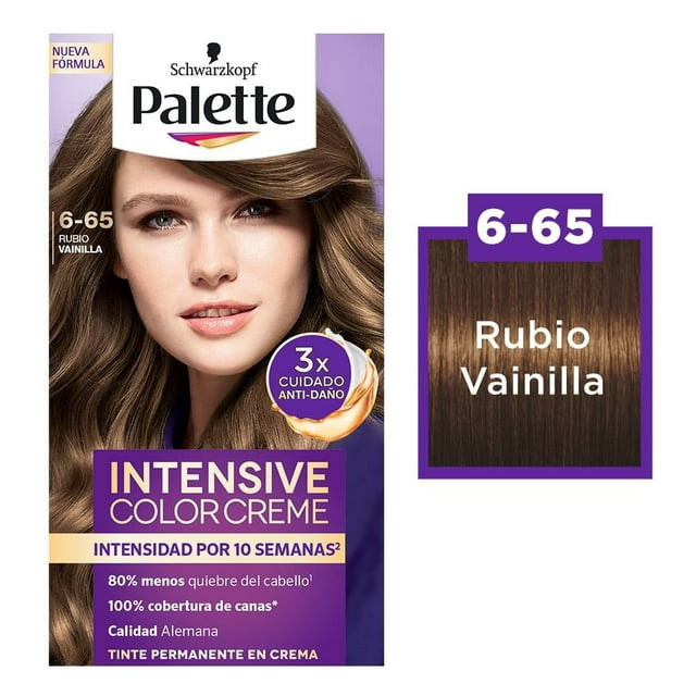 Tinte para cabello Palette Intensive Color Creme Kit 6-65 Rubio Vainilla 50ml