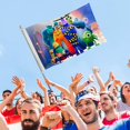 thumbnail image 4 of EGmoda Monstruos a la Obra Bandera impresa con temática, regalo perfecto para fanáticos, amigos y familiares, y adecuada para actividades al aire libre e interiores, decoraciones de fiesta. 120*180CM, 4 of 6