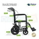 thumbnail image 2 of Silla De Ruedas De Traslado Super Ligera Negro Medical Store Medical Store ST950N, 2 of 5