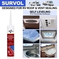 thumbnail image 3 of Sellador de regazo autonivelante Survol de Roof Sealant, color blanco, 300 ml, paquete de 2, 3 of 9