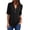 A-Black, variant on Button Down Shirts for Women Chiffon Zipper Long Sleeve Lapel Solid Color Relaxed Fit Tops