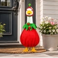 thumbnail image 6 of Strawberry Porch Goose Outfits Strawberry Goose Clothes for Outdoor Garden Yard Patio Lawn Goose Statue, 6 of 6