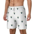 thumbnail image 2 of Uemuo Hand Drawn Turtle Pattern Mens Swim Trunks Quick Dry Board Shorts with Mesh Lining, Stretch Beach Shorts Quick Dry No-Chafing Board Shorts-XX-Large, 2 of 9