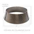 thumbnail image 2 of VHC Brands Lattice Metal Tree Collar Bronze 7.5x24x24, 2 of 4