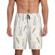 thumbnail image 1 of Balery Retro Rabbit Pantalones cortos de pijama de punto de algodón para hombre con cinturilla y bolsillos-XX-Large, 1 of 6