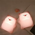 thumbnail image 4 of Lying Pig Night Light Girls Bedroom Bedside Soft Light USB Charging Cute Pig Pat Light, 4 of 6