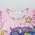 thumbnail image 5 of Girls Cartoon Nightgown Rainbow Princess Pajamas Sleepwear 2-7 Year, 5 of 6