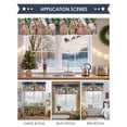 thumbnail image 6 of Kitchen Curtain Valances for Windows,Abstract Gingerbread Candy Rod Pocket Small Valance Panel, 6 of 8