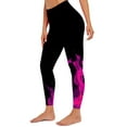 thumbnail image 2 of DDAPJ pyju High Waisted Leggings for Women Plus Size, Novelty 3D Flame Print Casual Skinny Pants Tummy Control Yoga Tights Butt Lifting Workout Legging Buttery Soft Hot Pink XXXL, 2 of 6