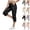 12# Black, variant on Cargo Capris for Women Lightweight Quick Dry Hiking Travel Pants with Pockets Summer Casual Cropped Outdoor Pants Camel XXL