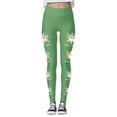thumbnail image 4 of WILLBEST Leggings de Mujer, Cintura Alta, para Entrenamiento, Yoga, Pantalones Suaves, Elásticos, con Estampado Navideño, Bloques de Color, Cómodos, para Fitness Extra Grande, 4 of 4