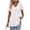 White, variant on Staron Women Eyelet Lace V Neck Short Sleeve Casual Comfy Vacation Beach Loose Blouses Tops, Pink S