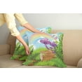 thumbnail image 2 of Ambesonne Fantasy Throw Pillow Cover 2 Pack, Woods Grass Cartoon Art, 16", Multicolor, 2 of 5