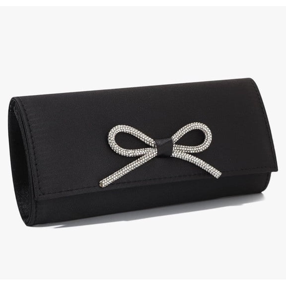 Women's Bow Clutch Purses with Chain, Evening Bag for Women Formal for Weddin...