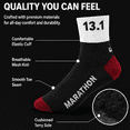 thumbnail image 4 of Running Socks for Men and Women, Athletic Crew Socks for Running, Training, Fitness and Everyday Sports, 13.1 Design, Size S, 4 of 5