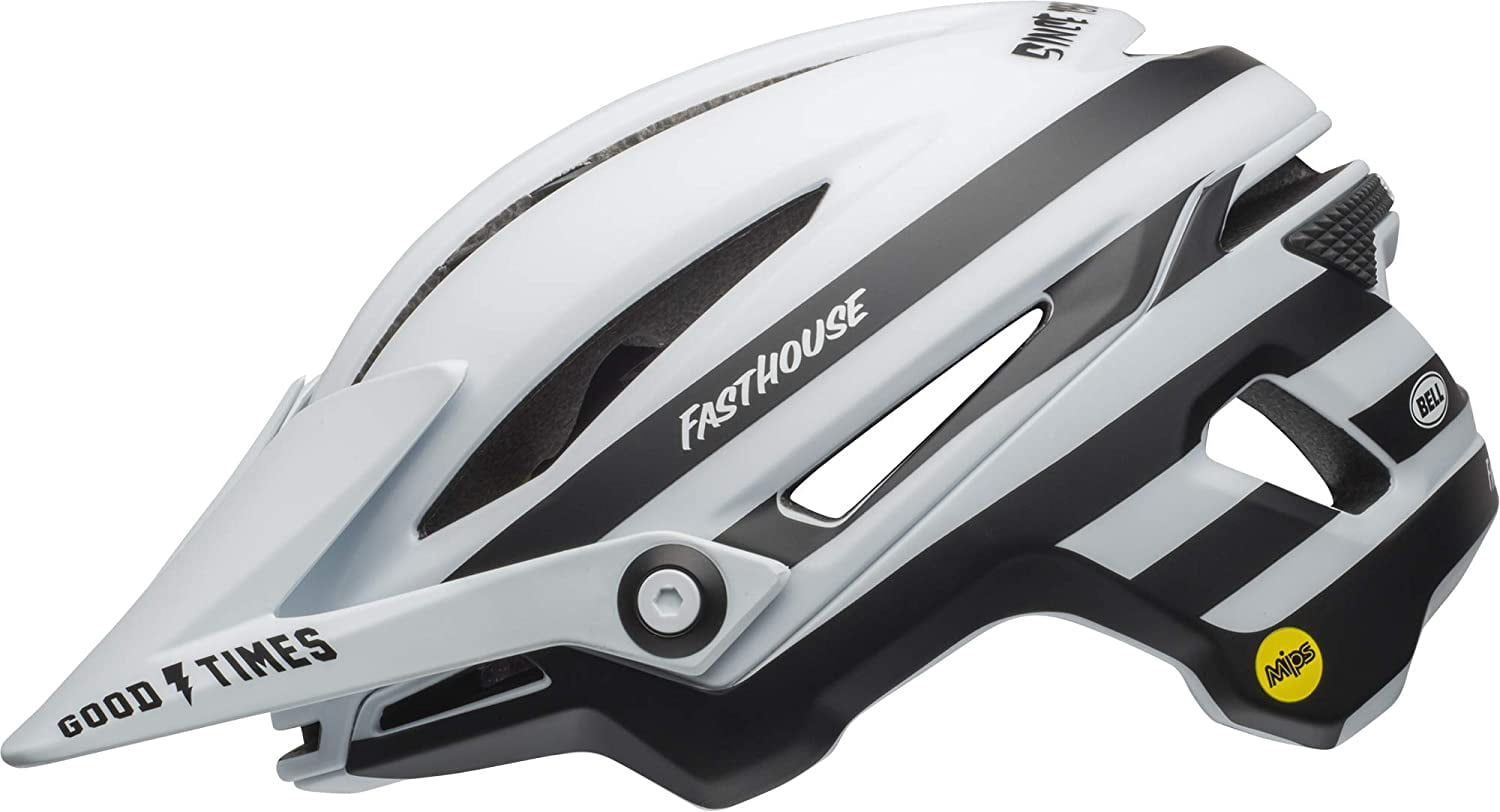 BELL Sixer MIPS Adult Mountain Bike Helmet Fasthouse Stripes Matte White/Black (2023) Large (58-62 cm)