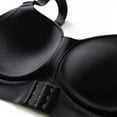 thumbnail image 7 of Elvqul Women's Wide Straps Molded Cups Cross-Back Seamless Wireless Bra Solid Sporty Smooth Knit Full Coverage Athletic Active, 7 of 7