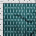 thumbnail image 2 of oneOone Cotton Cambric Dark Teal Blue Fabric Arrow & Stripe Geometric Dress Material Fabric Print Fabric By The Yard 56 Inch Wide, 2 of 4