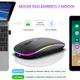 thumbnail image 3 of Mouse inalámbrico recargable  Rgb Negro, 3 of 8