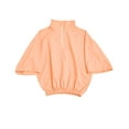 thumbnail image 4 of 2 Piece Sets for Women Summer Orange Crew Neck Casual Solid Color Short Sleeve Shirt Shorts M, 4 of 6