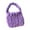 purple, variant on Women Crochet Bag Handbag Satchel Female Shoulder Bag for Work Travel