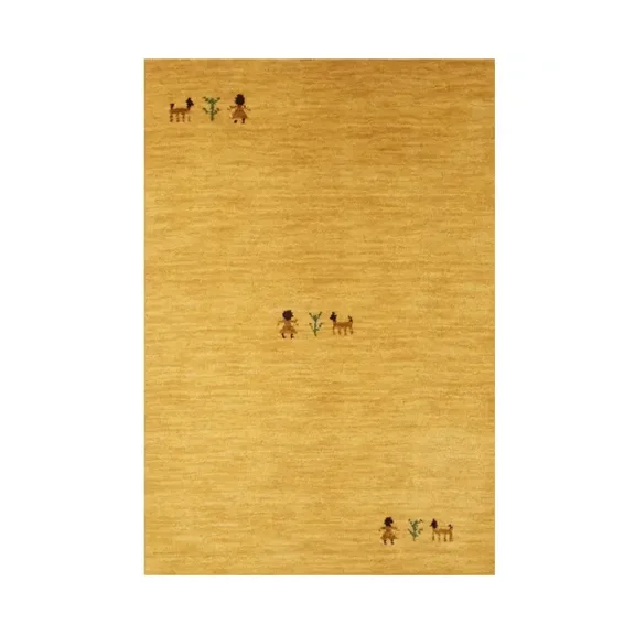 Magic Rugs Golden Peach Tribal Gabbeh Modern Rug, 2' x 3'