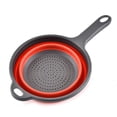 thumbnail image 1 of Silicone Colanders Foldable With Handle For Draining Pasta Vegetable, 1 of 3
