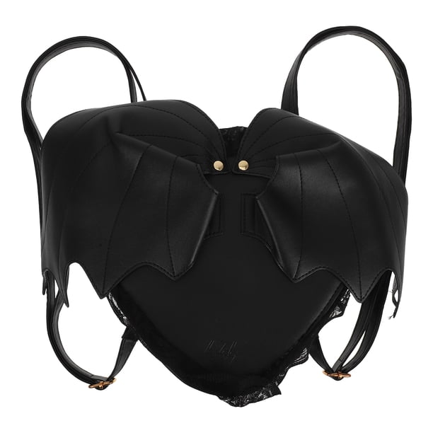 PTOOTP Mochila Bat Swing para mujer, bolso escolar para niñas (negro)