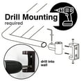 thumbnail image 3 of Double Curved Oil Rubbed Bronze Shower Curtain Rod Wall Mounted Adjustable 44 to 70 inches, 3 of 11