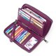 thumbnail image 1 of Cartera de mujer de PU con cepillo antirrobo, billetera de mujer de gran capacidad, billetera de múltiples tarjetas larga, 1 of 5