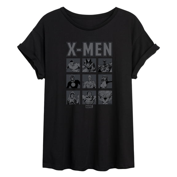 X-Men - X-Men Comic Character Grid Oversized Graphic T-Shirt