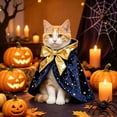 thumbnail image 4 of Pet Halloween Star Cloak - Adjustable Star Pet Cape Clothes for Medium Cats Dogs Cosplay Outfit(Blue,S), 4 of 6