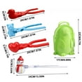 thumbnail image 7 of Herrnalise Toys on Sale Snow Snowball Maker Clip Maker Animal Shaped Snow Sand Mold Tool Winter Snow Toys Kit, 7 of 7