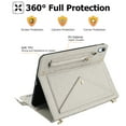 thumbnail image 5 of Handbag Case for iPad 10 Gen 10.9 inch 2022,ipad 10th Generation Case with Pencil Holder, Folio Stand PU Leather Crossbody Shoulder Hand Strap Card Pockets Magnetic Envelope Wallet Cover,Beige, 5 of 7