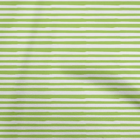 oneOone Cotton Poplin Light Green Fabric Stripes Sewing Material Print Fabric By The Yard 56 Inch Wide