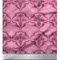 thumbnail image 1 of Soimoi Tissu Crêpe polyester Filigrane Damas Imprimé Tissu au Mètre 42 Pouces de Large, 1 of 3