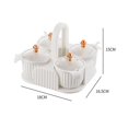 thumbnail image 3 of tredstone Seasoning Box Seasoning Spice Box Portable Handle for Rrestaurant Sugar White, 3 of 9