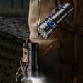 thumbnail image 3 of High power LED mini flashlight, USB rechargeable flashlight, 8 XPG beads, rear magnetic clip, waterproof, 3 of 8
