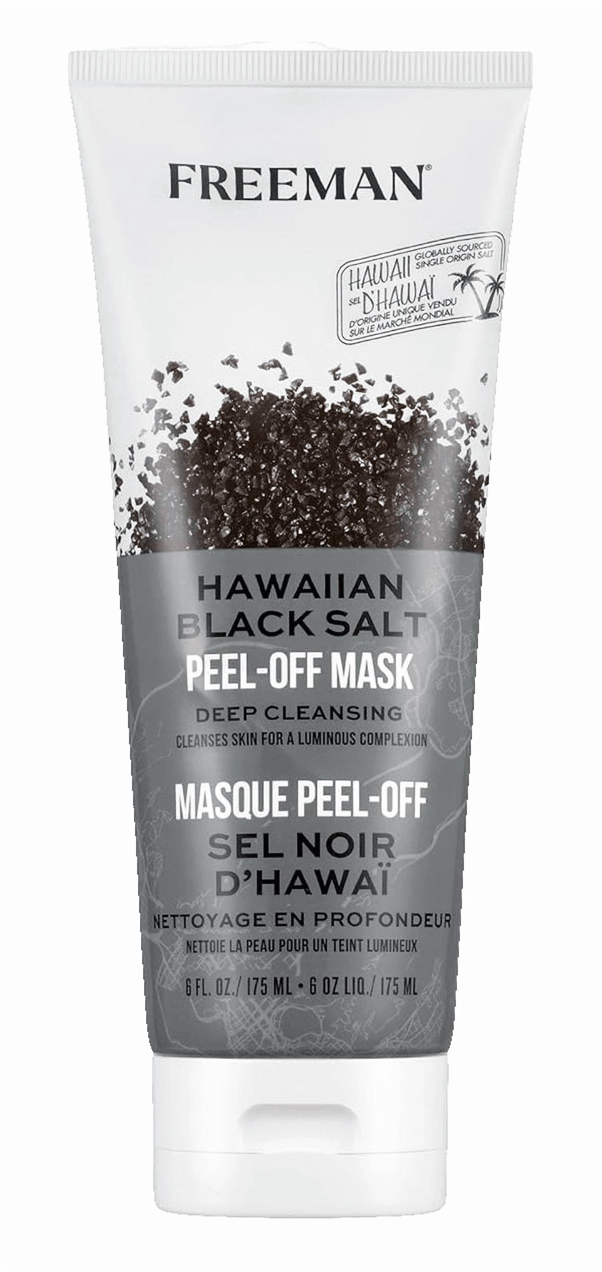 Freeman Facial Hawaiian Black Salt Peel-Off Mask 6oz (Pack of 3