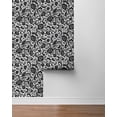 thumbnail image 5 of NextWall Dark Ash Tonal Paisley Peel and Stick Wallpaper, 5 of 7