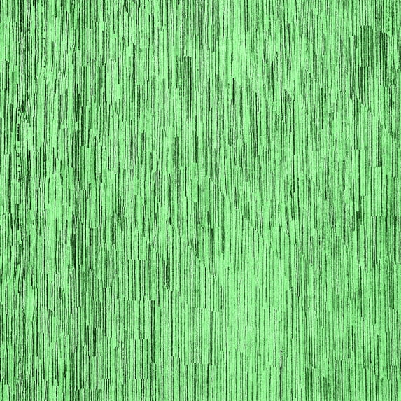 Ahgly Company Indoor Square Oriental Emerald Green Modern Area Rugs, 4' Square