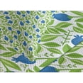 thumbnail image 4 of Ambesonne Fruits Quilted Bedspread Set 3 Pcs, Flowering Blueberry Leaf, King Size, Violet Blue Lime Green, 4 of 5