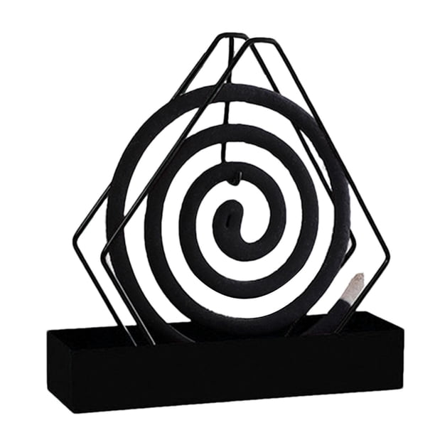 Summer Diamond Mosquito Coil Rack Arte del hierro, Soporte de bobina para mosquitos Bandeja colgante para bobinas de mosquitos Caja de bobinas para mosquitos ignífuga y a prueba de quemadurasCalidadE