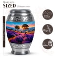thumbnail image 2 of JAGASY Lavender Grass Dad Urn for Ashes - Set of 4 Small Funeral Urns for Human Ashes 3 Inch Keepsake - Adult 10 Inch Sunrise Urn for Adult Mother Remains - Mini Combo Urns for Families, 2 of 7