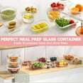thumbnail image 7 of 34pcs Glass Food Storage Containers with Lids Set, Airtight Meal Prep Containers (17 Containers & 17 Lids), Pink, 7 of 7