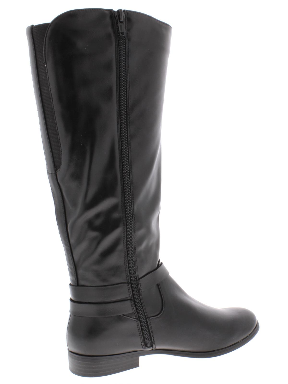 Style & Co Women's Kindell Faux Leather Riding Boots Black Size 6.5 M - image 2 of 2