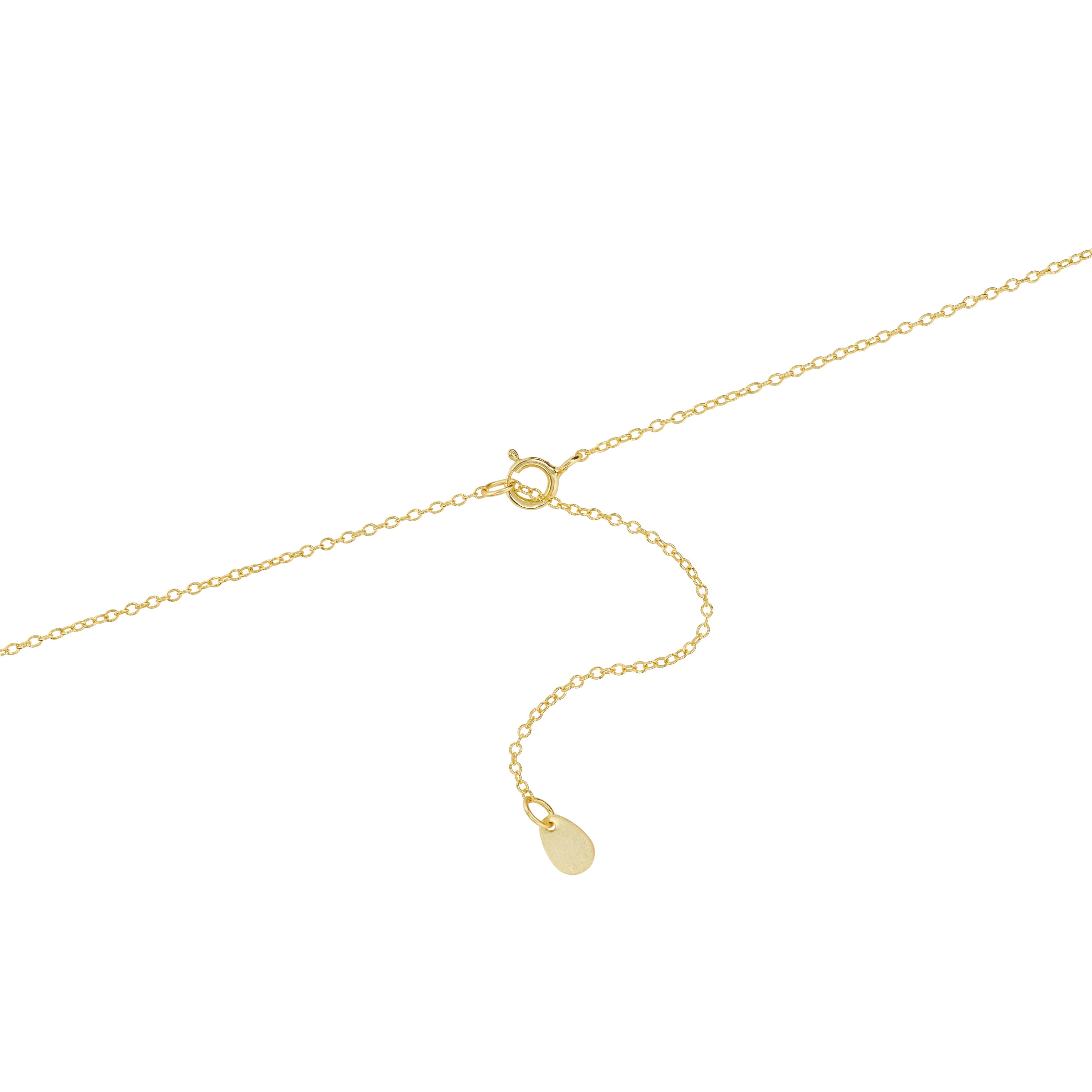 Marisol & Poppy Cubic Zirconia Bee Necklace In Gold Over Sterling Silver For Women & Teens, 16" Chain