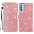 thumbnail image 1 of Compatible avec Motorola Moto G82/ G52 Étui Portefeuille Pailleté avec Poche pour Carte et Couverture Rabattable, 1 of 5